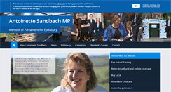 Desktop Screenshot of antoinettesandbach.org.uk