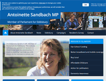 Tablet Screenshot of antoinettesandbach.org.uk